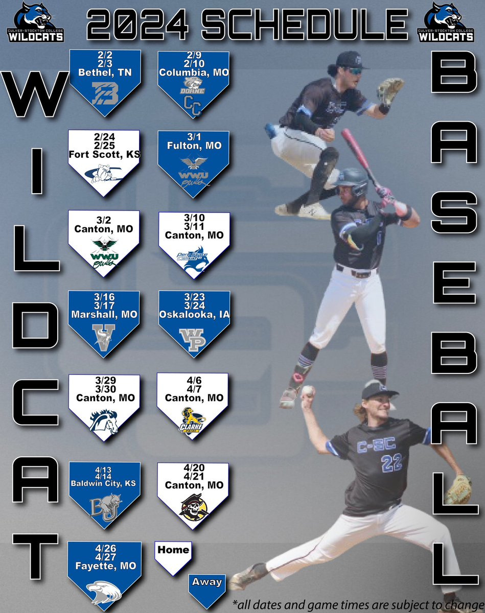 A little over 2 weeks until first pitch?? Let’s Go!!! 

2024 ⬇️ #GoWild