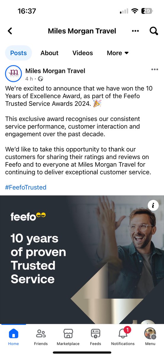 Super chuffed  to have been awarded this. 10 years of top, top service from Team MMT. Could not be more proud to work alongside a bunch who think top customer service is the bare minimum. They are always pushing the bar ever higher. Wonder why we do so well….