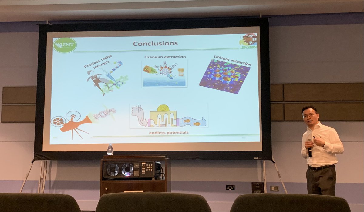 physicshello's tweet photo. I enjoyed today's course at PNU, by Dr. Shengqian Ma, 
titled “Porous Organic Polymer Nanotraps for Metal Source Extraction from Water” ,
I look forward to more insightful courses like these in the future. https://t.co/bteGoNp2Kr