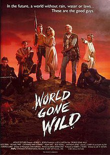 ☢️#119. World Gone Wild, 1988. A psychedelic fueled #BruceDern leads a  motley ensemble of hired guns in a well trod retelling of #SevenSamurai. Goofy characters, rapid fire non sequiturs, and a darkly irreverent tone save the film overall - still a slog in places. #SBIG 2.5/5 ☢️