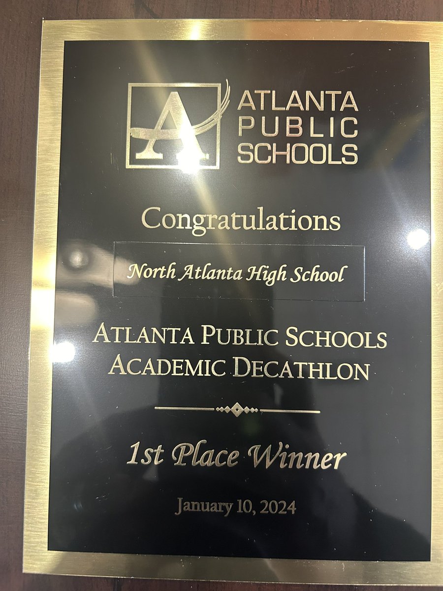 Please congratulate the NAHS Academic Decathlon team for their 1st place finish in this year’s APS Academic Decathlon. DISTRICT CHAMPS!  4th YEARS IN A ROW!!!!!! Headed to state competition in February!