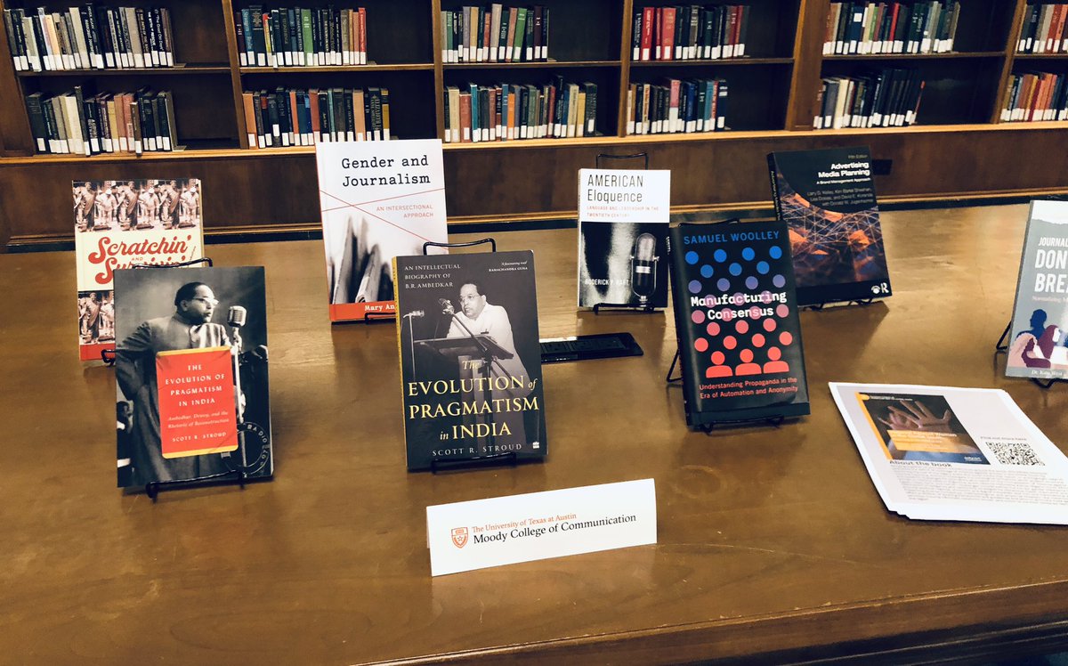 Excited to see @UTexasMoody faculty authors well-represented at the @UTAustin Provost’s Author Reception. It was also great to see some pictures of Bhimrao #Ambedkar on the crowded book tables as well! #texasmoody #jaibhim