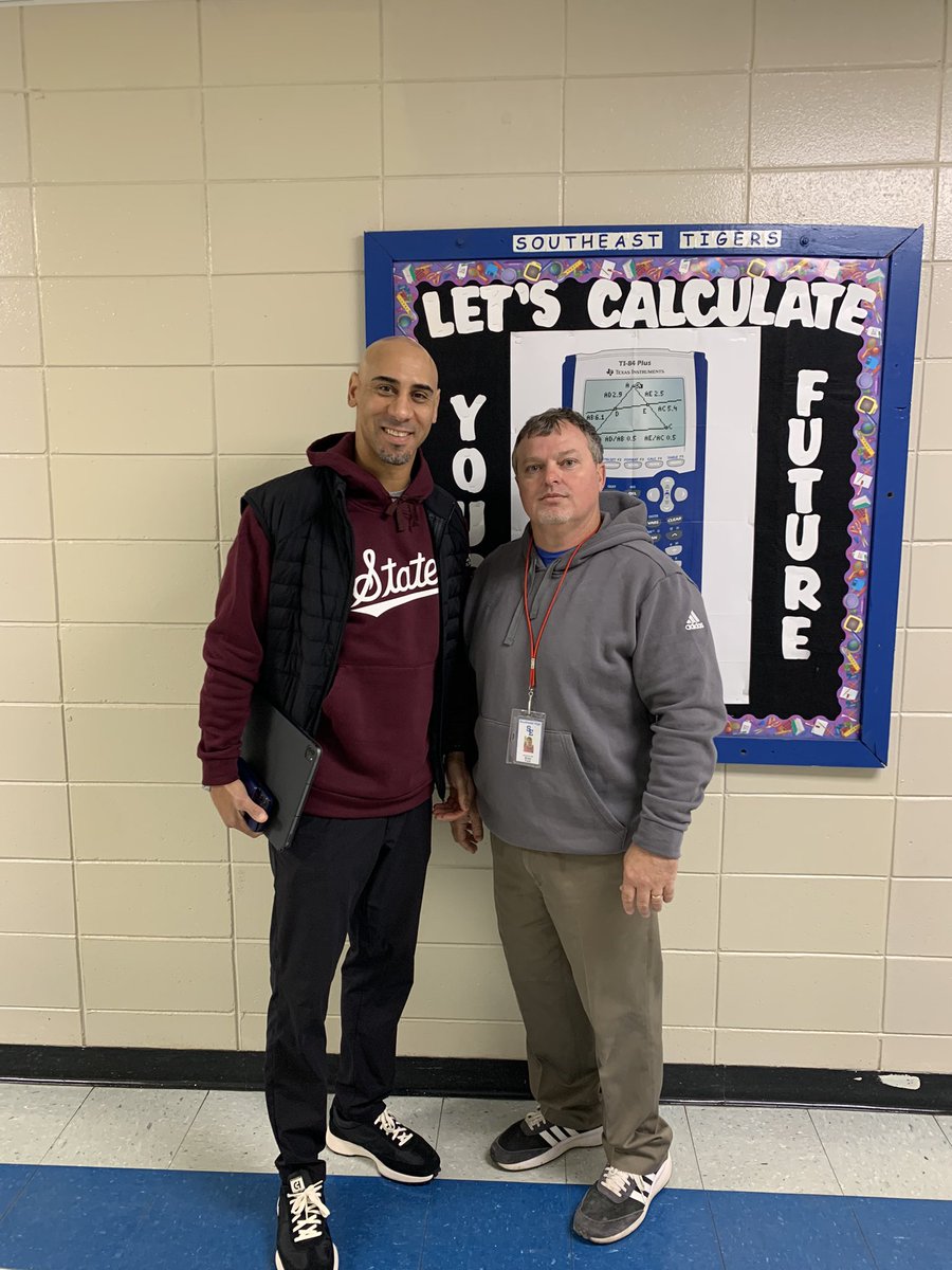 Big thanks to MS State and Coach Anthony Tucker for stopping by Southeast today!