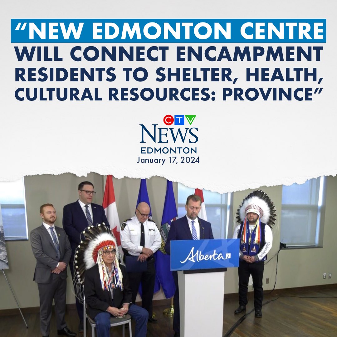 “The province has opened a new support centre in Edmonton with the goal of helping people living in encampments. Staff at the centre will be able to connect people to shelters, housing, and financial services, help obtaining an identification card, as well as Indigenous cultural…