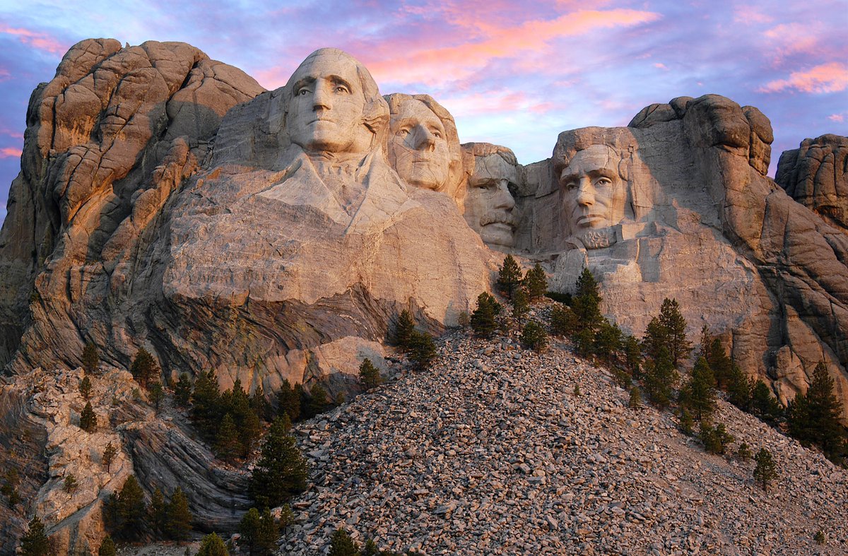 Stroll down Presidential Trail to see Mount Rushmore up close, or join a ranger-guided walk to learn more about the historic sculpture. #MtRushmore #MountRushmore #VisitSouthDakota #SouthDakota #XanterraTravel