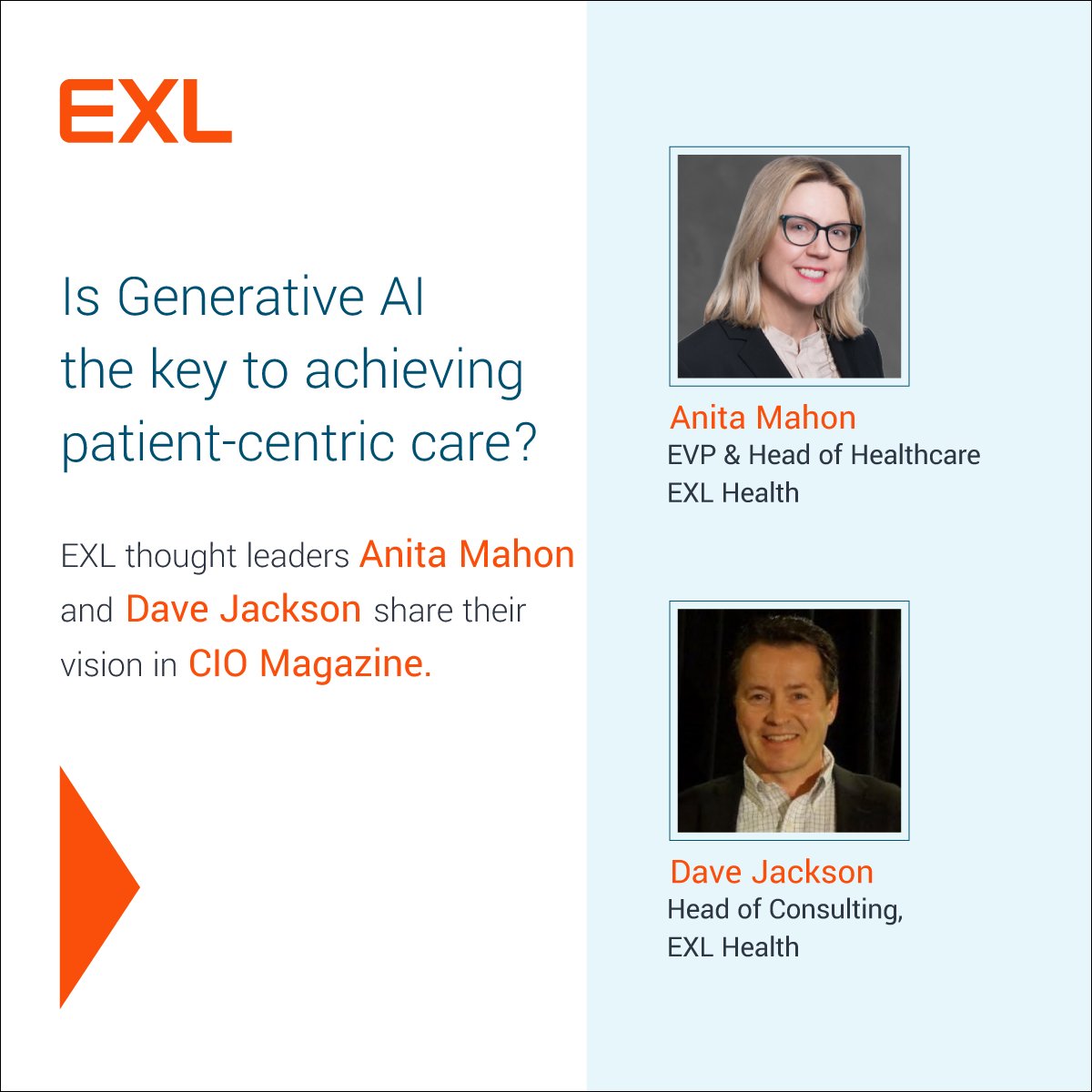 DigitalExl's tweet photo. How can healthcare organizations ensure successful #GenAI adoption while staying on top of regulatory requirements? Discover the balance in this article from EXL Health leaders @AnitaMaryMahon and Dave Jackson in @CIOonline. https://t.co/v8PXXyDVLs https://t.co/sexzxyrWXy