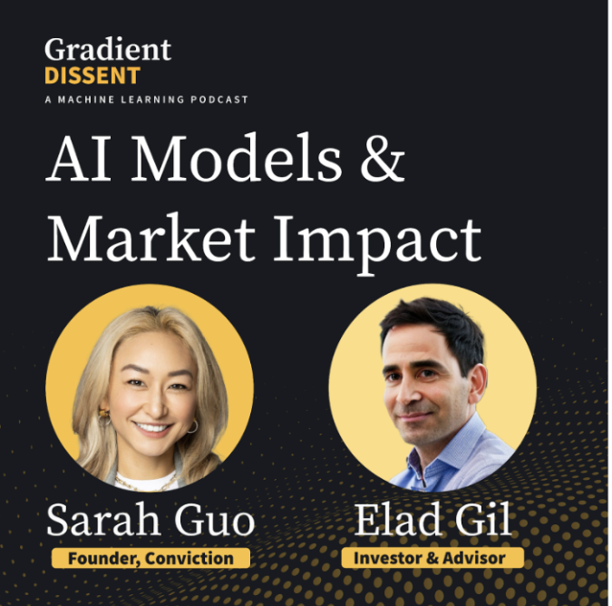 Weights & Biases (@weights_biases) on Twitter photo Check out the latest #GradientDissent episode! 🚀
Dive into the AI investment world with <a href="/l2k/">Lukas Biewald</a>, <a href="/eladgil/">Elad Gil</a> & <a href="/saranormous/">sarah guo // conviction</a> of the <a href="/NoPriorsPod/">No Priors</a>
Learn how to drive startup success through innovation & practical development.
Tune in now🎧 youtu.be/BV4t6AY4KN8 Check out the latest #GradientDissent episode! 🚀
Dive into the AI investment world with <a href="/l2k/">Lukas Biewald</a>, <a href="/eladgil/">Elad Gil</a> & <a href="/saranormous/">sarah guo // conviction</a> of the <a href="/NoPriorsPod/">No Priors</a>
Learn how to drive startup success through innovation & practical development.
Tune in now🎧 youtu.be/BV4t6AY4KN8