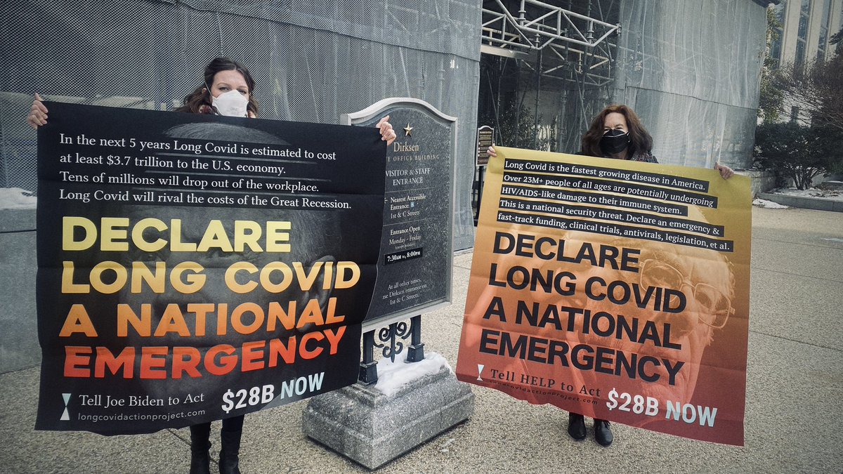 amymitchellart's tweet photo. @LongCovidAP @LongCovidAP performs first direct action at Senate HELP hearing on #LongCovid today. Declare long COVID a national emergency. #DemandHELP Photo Credit @PublicHerald https://t.co/Sec2FHrQ93
