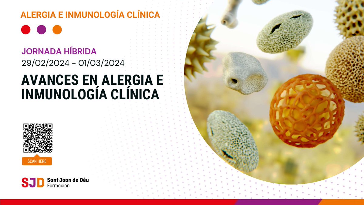 ☝️ Además, te invitamos a profundizar en la inmunoterapia aplicada a alérgenos ambientales y alimentarios en la Jornada Avances en alergia e inmunología clínica. formacion.sjdhospitalbarcelona.org/es/avances-en-…
