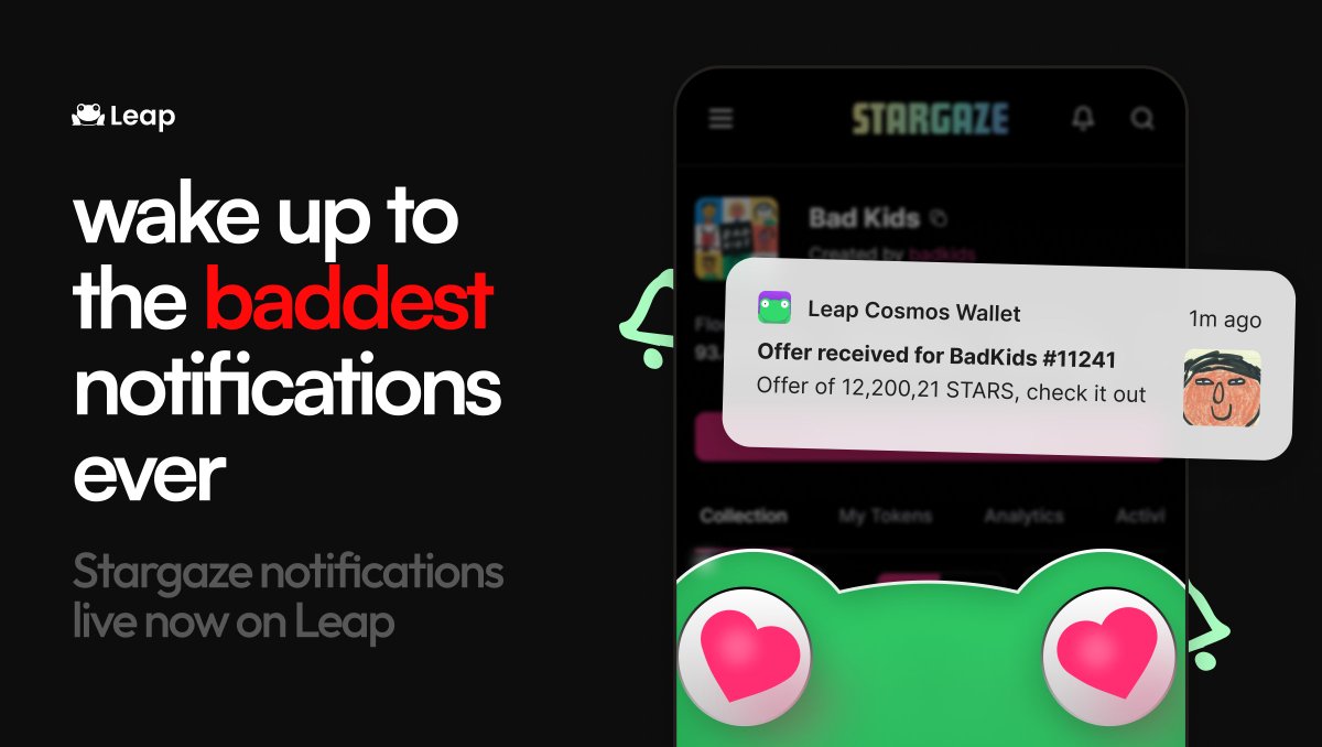 leap_wallet's tweet photo. bad notifications 😡

if you use the Leap App, you'll get notifics whenever someone places a bad offer for your @badkidsart NFT

why you would put up a badkids NFT for sale in the first place, we don't know 😠

also get alerts when your offers get accepted or rejected 🎇

🔔 https://t.co/FlxIVE2xoF