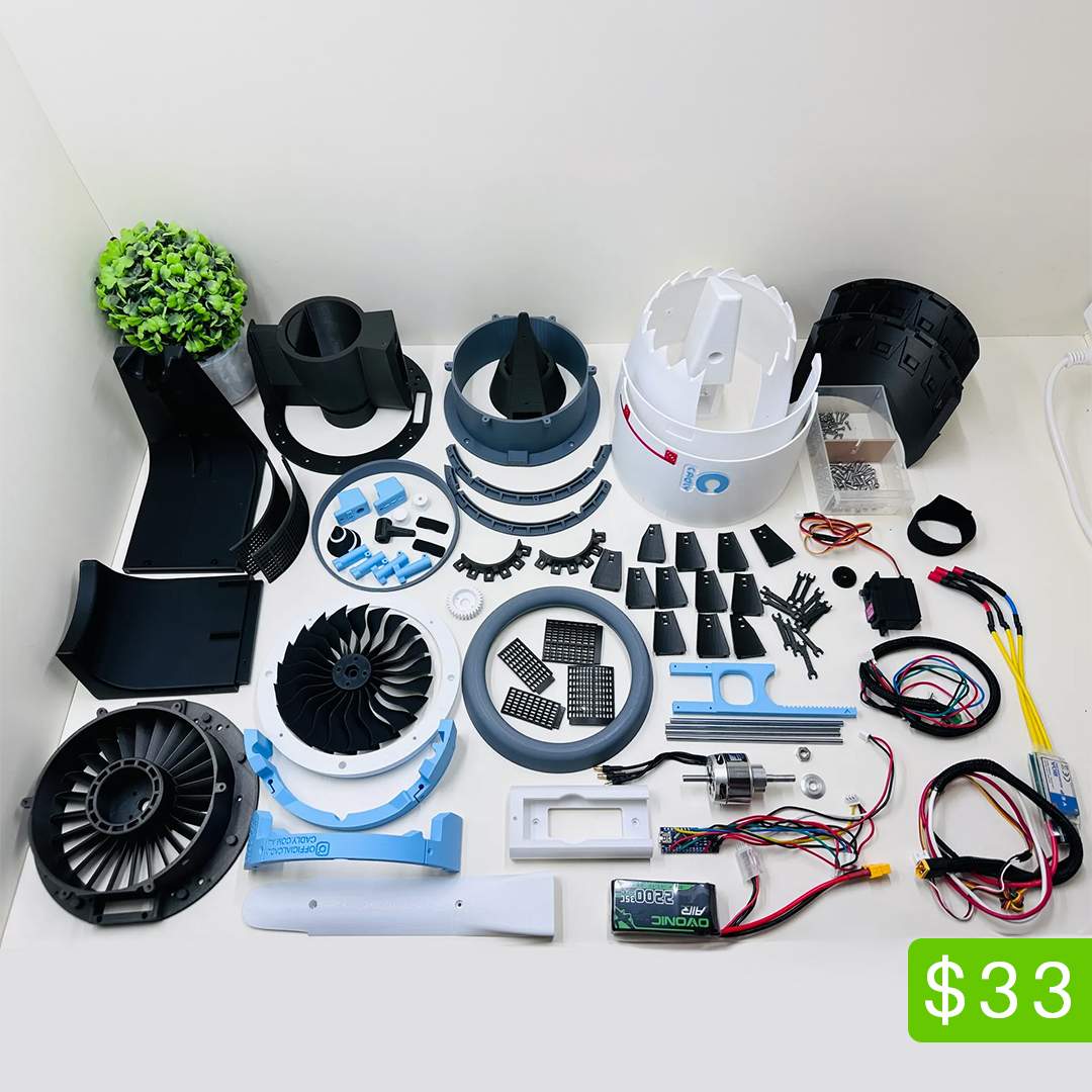 Introducing the Electric Turbo Fan Model with Functional Reverse Thrusting by designer CadlyAU! 🚀 This 3D printed model is inspired by the Rolls Royce Trent 1000. 🚗 It's a bit of a complicated project, but trust us, the result is absolutely worth it! 🤩

printables.com/model/721131-e…