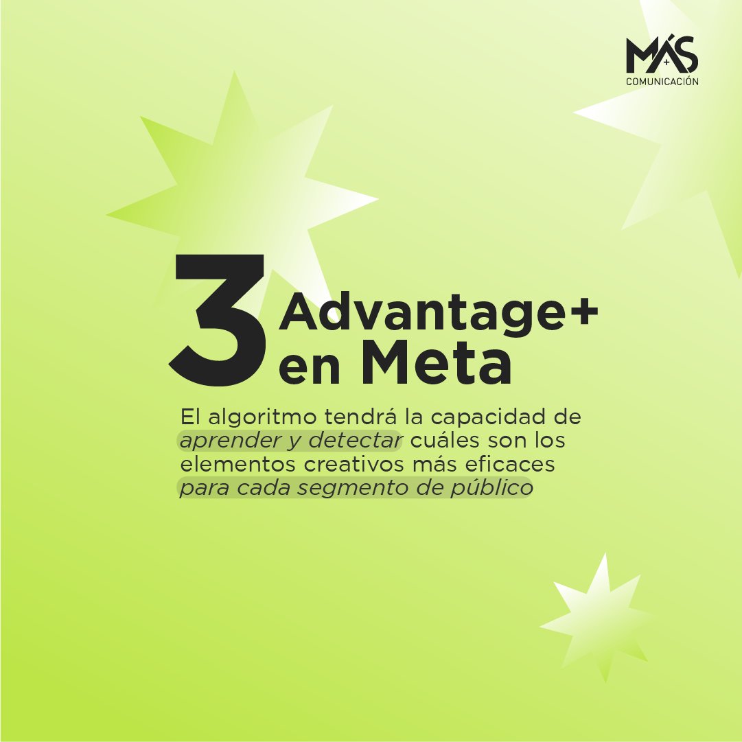 MASComSV's tweet photo. 📢 Tendencia #3 📢 Advantage + te permitirá conocer más a tu público. 🤩

#tendencias2024 #publicidaddigital #elsalvador #sansalvador https://t.co/Ze3NAd4GaN
