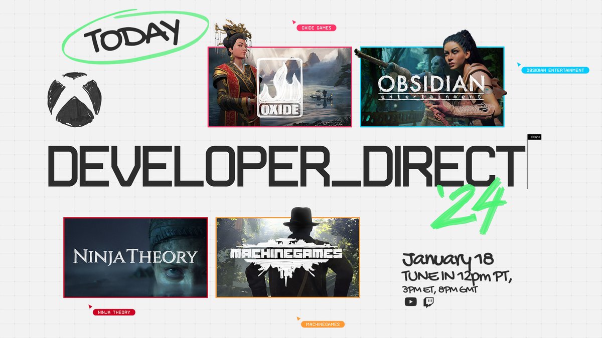 We're taking the first deep dive into the gameplay experience for #Avowed. Join us for the #DeveloperDirect presented by Xbox TODAY at 12pm PT / 3pm ET! ▶️ twitch.tv/obsidian