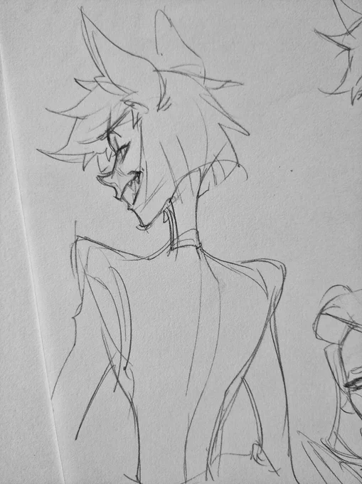 A sketch from last year
Since Alastor's gaining views, I'm gonna show him 