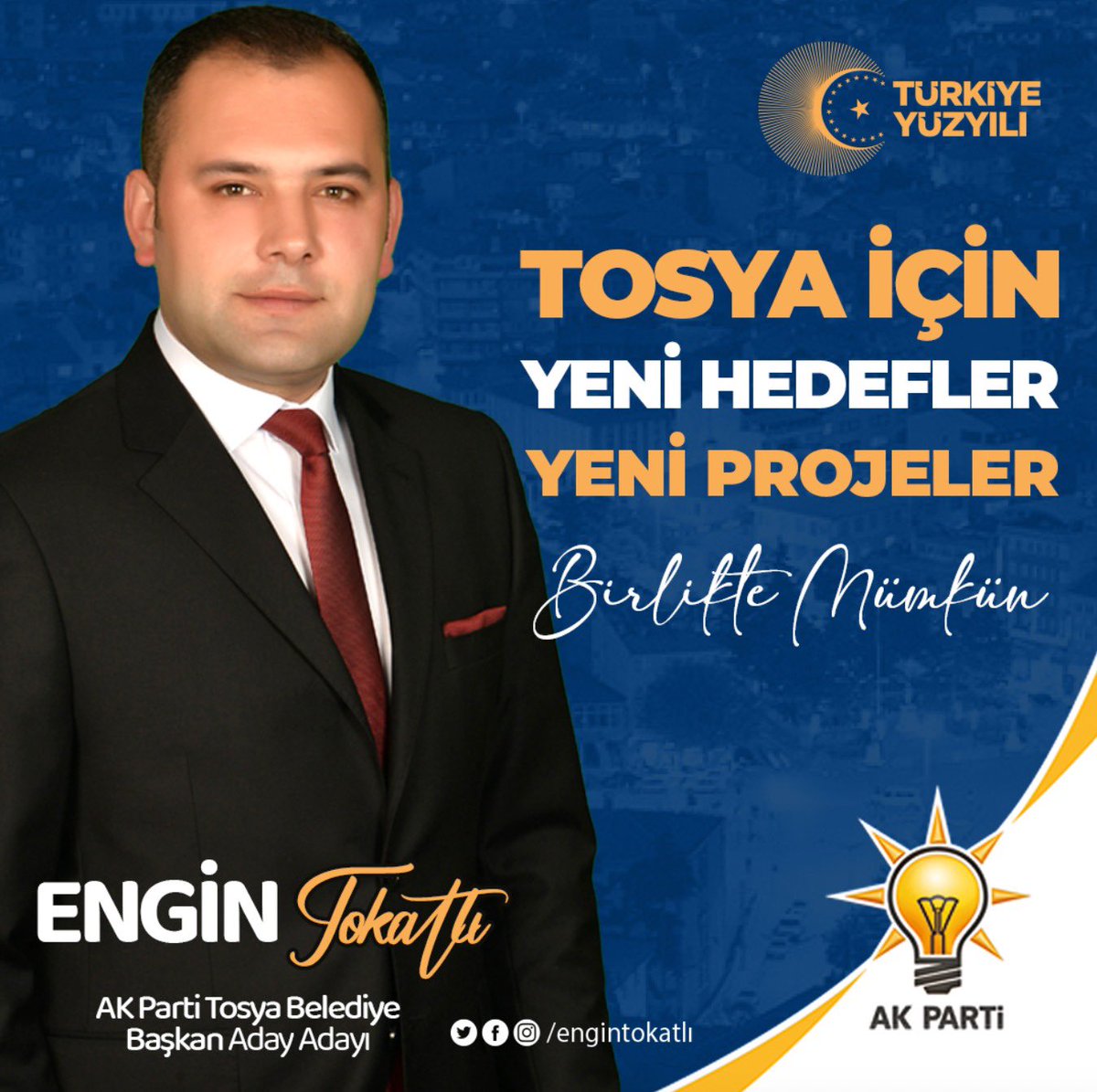 Tosya İçin Yeni Hedefler Yeni Projeler,
Birlikte Mümkün...

#Tosya
#Akparti #AKPARTİ