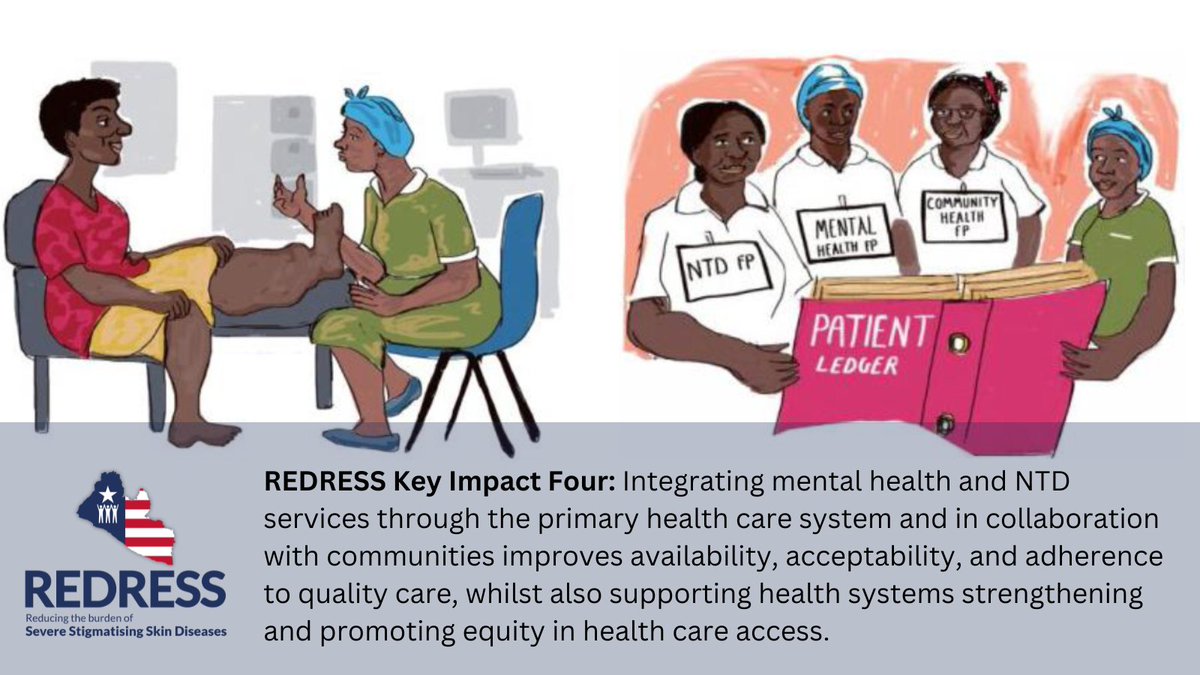 REDRESS faciliated cross-departmental collaboration & dialogue between the NTD department & mental health department, formalised within a technical working group at national level ➡️bit.ly/3SnnikE #redressdissemination @NIHRglobal @IGHD_QMU @effecthope @AmericanLeprosy