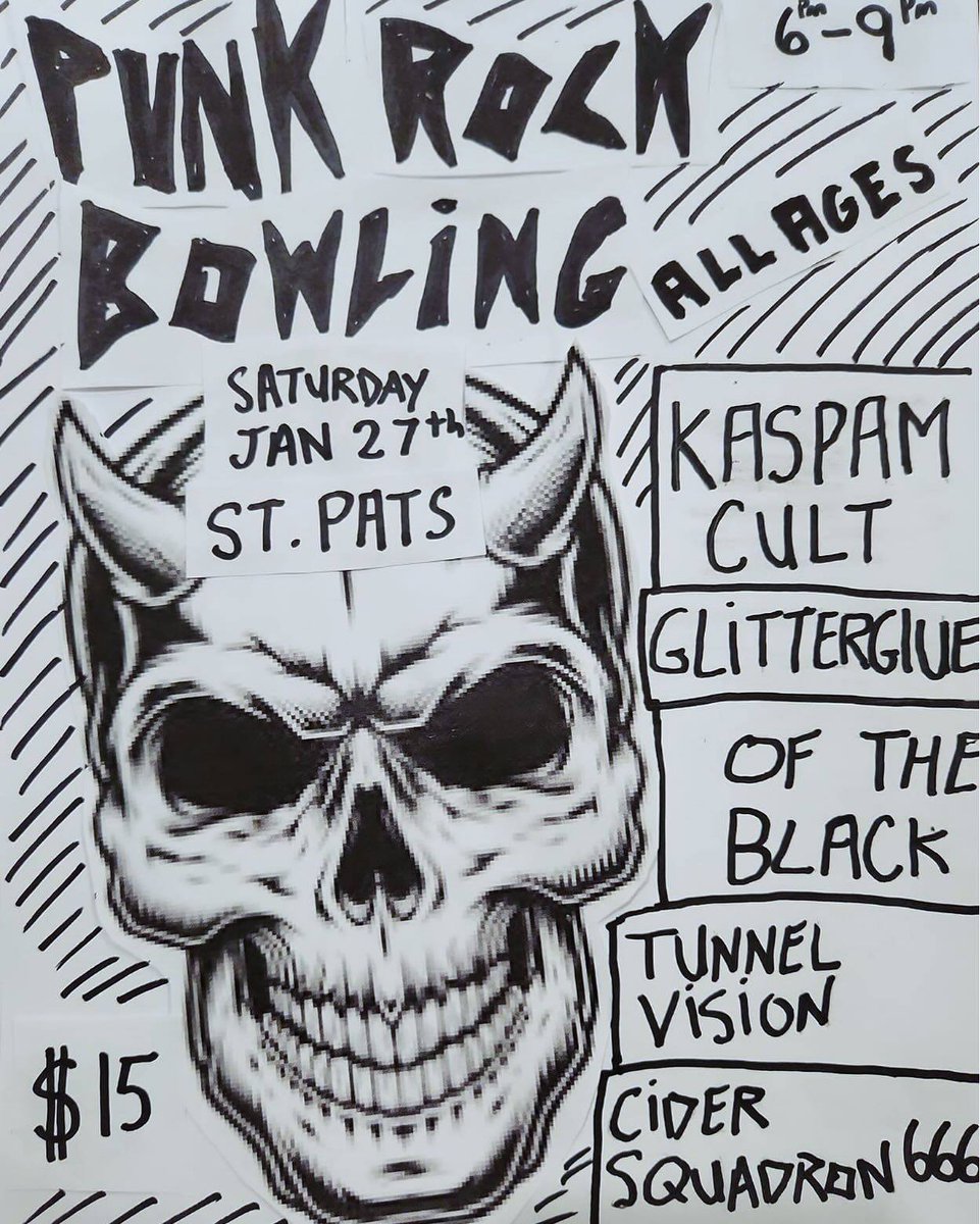 flipsidenl's tweet photo. Stoked to join the crew at Punk Rock Bowling again on Saturday, Jan 27th at St. Pat's Bowling Alley 45 Blackmarsh Rd!
We'll have a ton of Punk, Hardcore, Metal, Alt-Rock records and more with us!
Market is free but you should come bowl a few and support the bands! They're rad! https://t.co/k3FzjV4RBJ