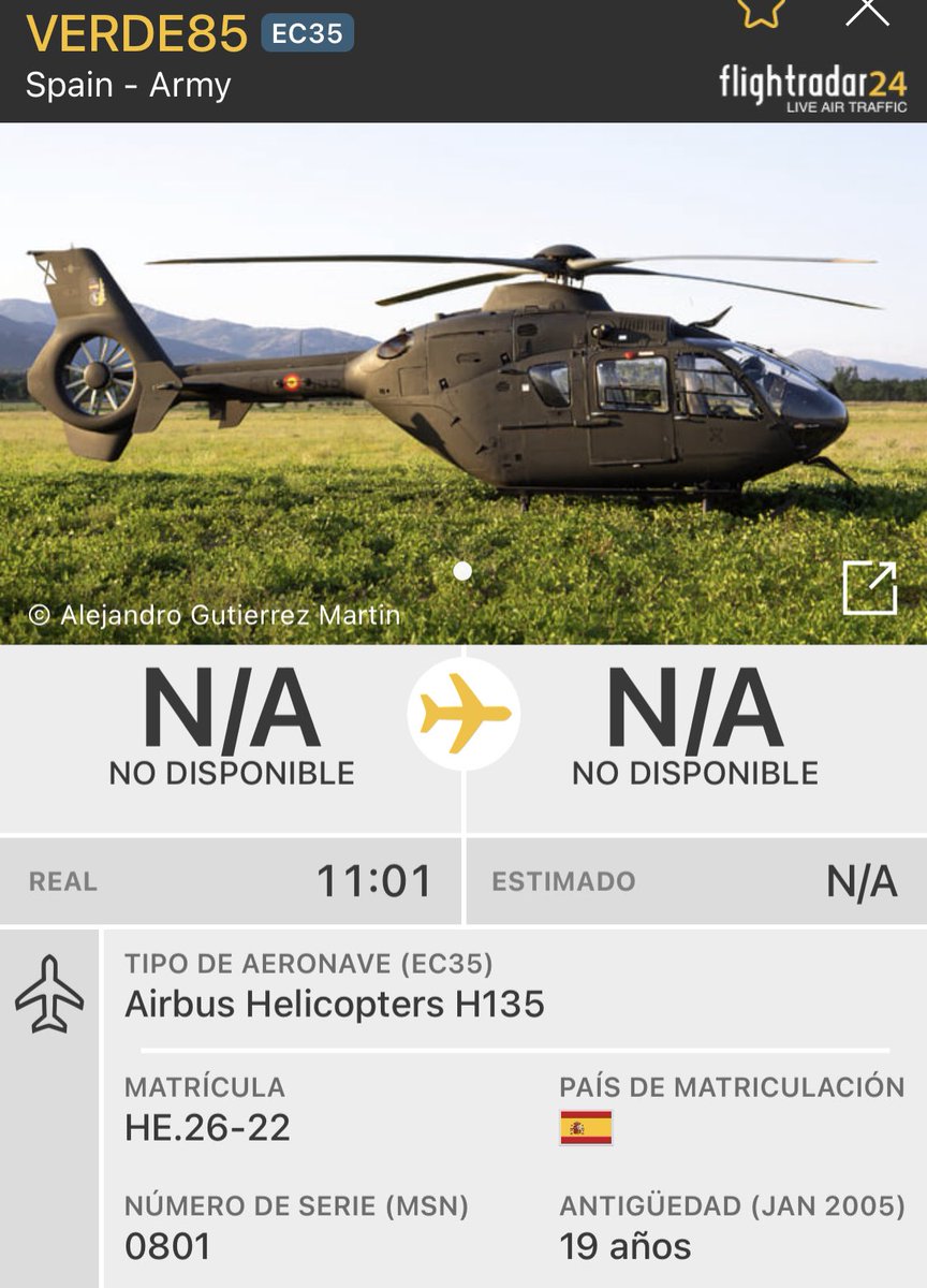 🔴Airbus Helicopters H135 (ET-185) de las #FAMET #ACAVIET del Ejército de Tierra 🇪🇸 “VERDE85” de prácticas al noroeste de #Madrid #Spain 🇪🇸