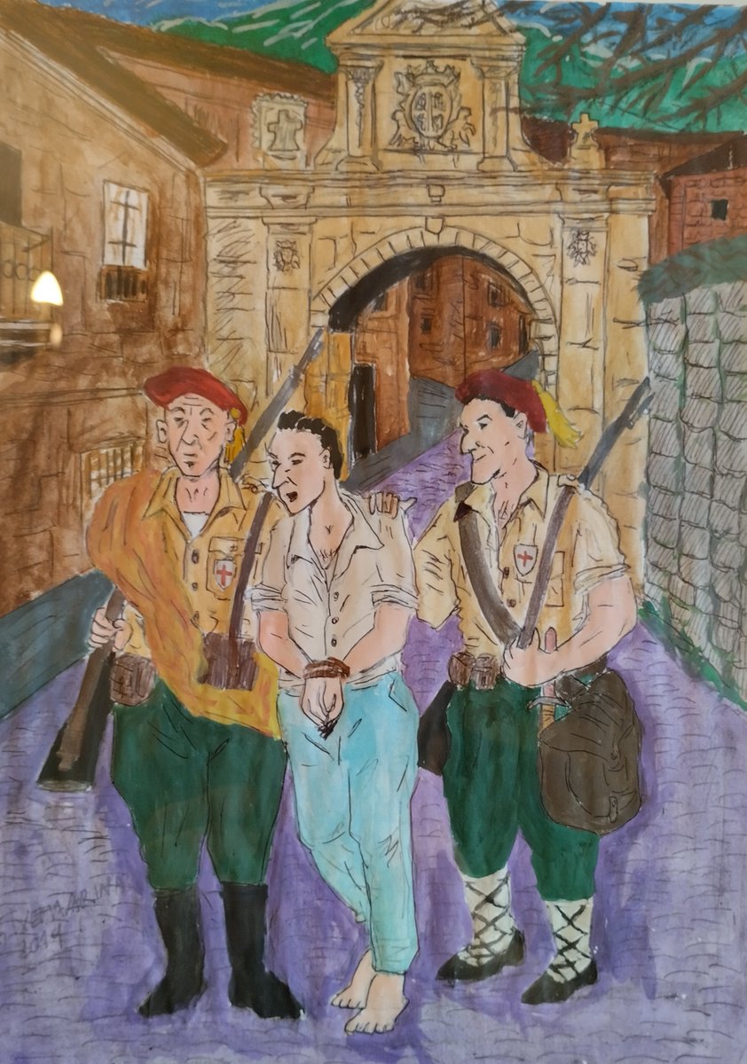 "... grandes dificultades en descubrir el escondrijo y a su autor, al cual uno de ellos, las hijas dicen que fue el pequeño de los Uriarte, no dudó en levantarle la tapa de los sesos con esa otra que cubría el agujero."

TIERRAS DEL CONDE - Txema Arinas 
vencejoediciones.com/cat