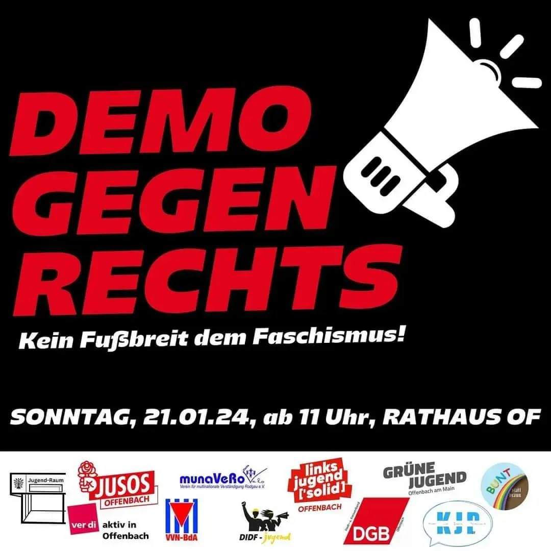 #niewiederistjetzt #Lautgegenrechts #noafd #Offenbach