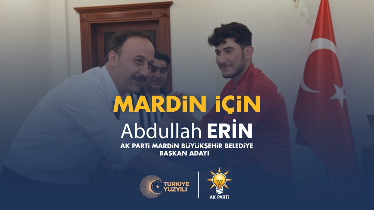 Gençliği  seven 
Her zaman yön veren 
Hizmetkar  adam 

#MardiniçinAbdullahErin #KararlıyızHazırız