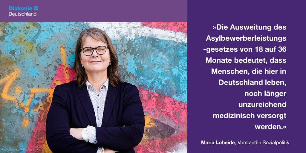 diakonie's tweet photo. Gleich soll das #Rueckfuehrungsverbesserungsgesetz im Bundestag verabschiedet werden: Asylsuchende sollen deutlich länger nur eingeschränkte Gesundheitsleistungen erhalten. Wir fordern: Grundrechte nicht weiter einschränken! #gleichbehandeln https://t.co/yhkpnKQJi4… https://t.co/7pYk3EOlk8
