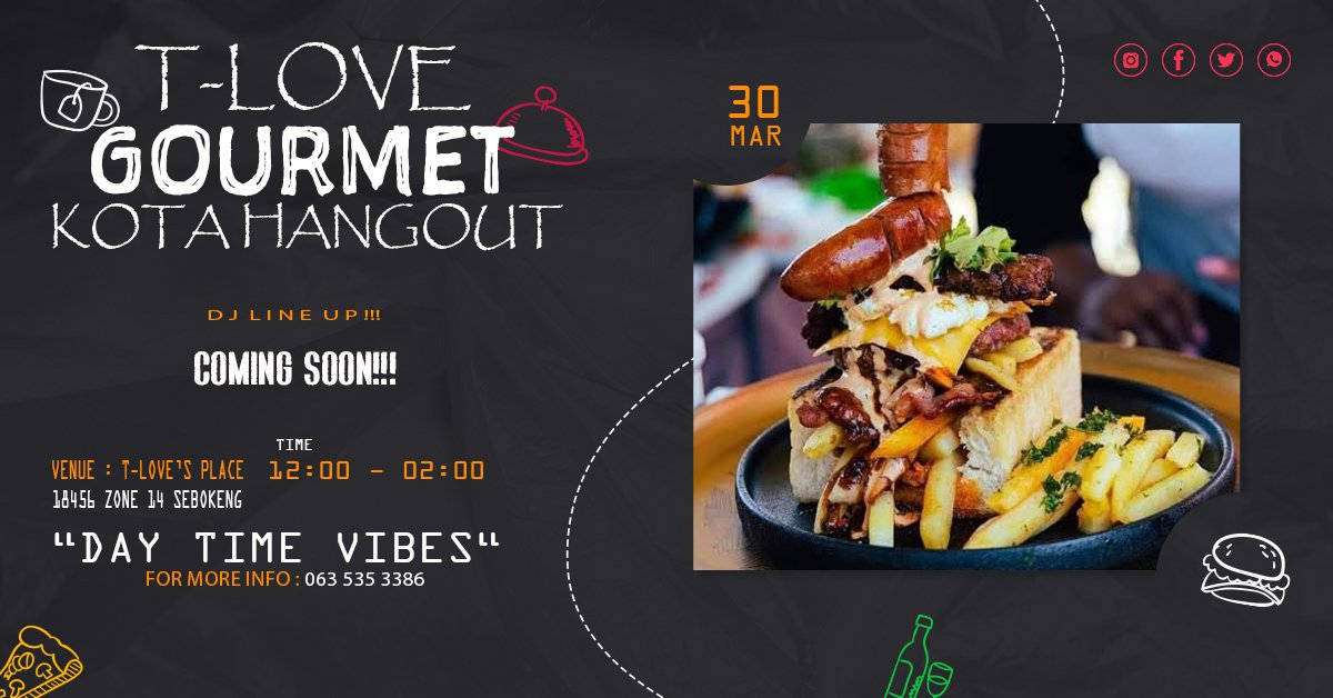 de_deepstar's tweet photo. T-Loves Gourmet Kota Hangout
30 MARCH 2024
Day Time Vibes
Tickets are coming out first week October https://t.co/dloawMqGJr