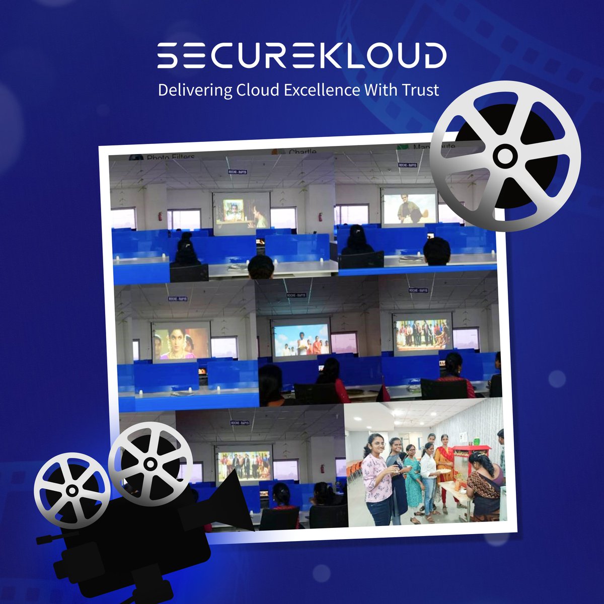 SecureKloudTech's tweet image. 🍿✨ Movie vibes at the office! Our &apos;Movie of the Month&apos; was the #Rajinikanth starrer &apos;Padayappa.&apos; 🎥 Employees kicked back, enjoyed the film, and savored the cinema experience right at work. 

#SecureKloudTechnologies #Padayappa #OfficeFun #MovieoftheMonth