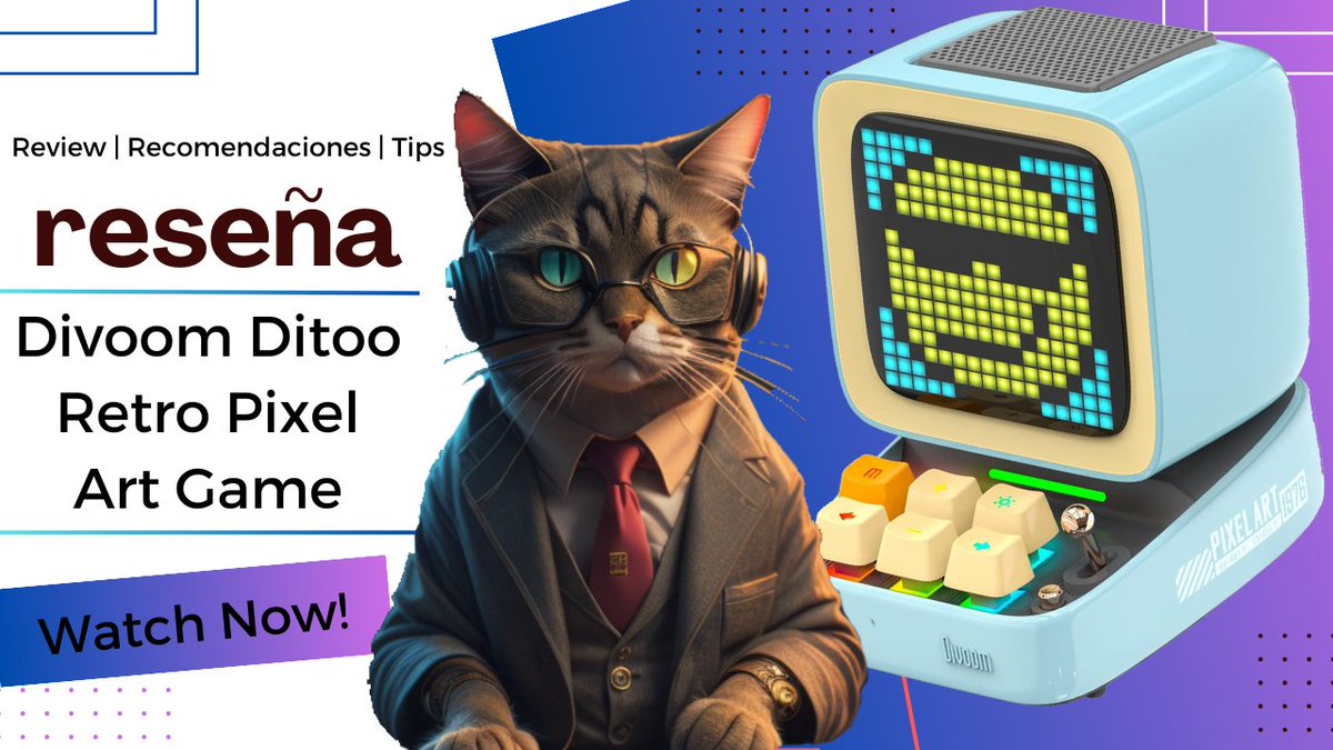 sizko99's tweet image. 💾✨ Presentamos el Divoom Ditoo, un altavoz Bluetooth con pantalla LED de píxeles personalizable. la nostalgia de los videojuegos retro y disfruta de un sonido claro y nítido. #DivoomDitoo #AltavozBluetooth #PixelArt 🎮🔊 enlace de compra⬇️⬇️⬇️⬇️ video reseña youtube➡️perfil