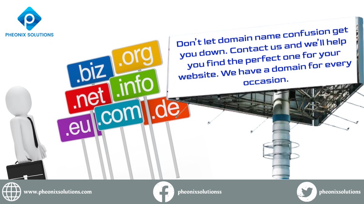 pheonixsolution's tweet image. Secure your digital identity! Register your perfect domain with us today and join the online success journey. #DomainRegistration #DigitalIdentity #OnlineSuccess #pheonixsolutions
