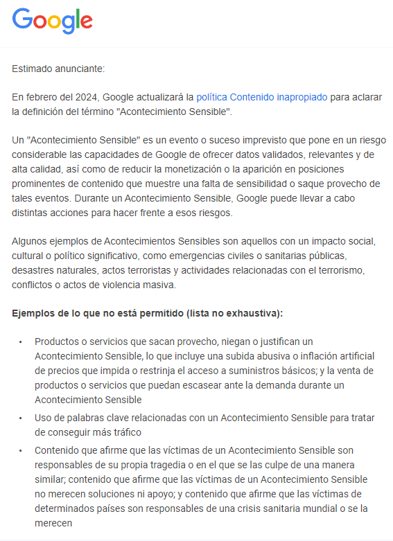 Por presiones de la UE, las plataformas están actualizando su política de “contenido inapropiado”.

Ahora, a partir de febrero, van a silenciar cualquier canal que trate “acontecimientos sensibles”. Un término tan ambiguo que puede abarcar prácticamente cualquier tema o aspecto.
