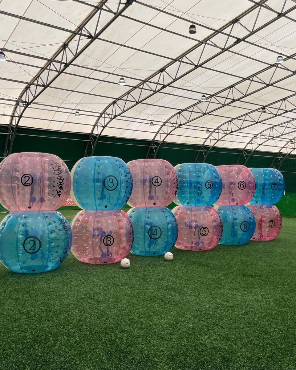 We host Bubble Football here! 💥 ⚽️
From General Hire, right through to Bubble Football Parties

Children:
60 min session: £12 pp
Party Package with food (90mins): £15 pp

Adults:
60 min session: £15 pp
90 min session: £20 pp

📞 01285 654543 Opt 3
📧 info@cirencesterarena.co.uk