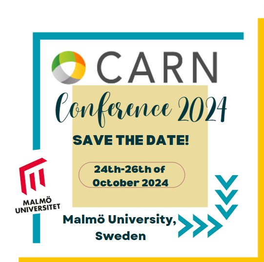 CARN (@carn_intl) on Twitter photo We are absolutely thrilled to issue our Save the Date message for the CARN International Conference 2024! ππ 24th-26th of October 2024 at MalmΓΆ University <a href="/malmouni/">MalmΓΆ universitet</a>, Sweden! Please spread the word! #actionresearch <a href="/MaryMcAteer57/">Mary McAteer</a> @charmianbw <a href="/louisehawxwell/">Louise πππ§β π³π»πΆββοΈπ©βπ¬ #FunkyTutor</a> @infoneari @davemcp We are absolutely thrilled to issue our Save the Date message for the CARN International Conference 2024! ππ 24th-26th of October 2024 at MalmΓΆ University <a href="/malmouni/">MalmΓΆ universitet</a>, Sweden! Please spread the word! #actionresearch <a href="/MaryMcAteer57/">Mary McAteer</a> @charmianbw <a href="/louisehawxwell/">Louise πππ§β π³π»πΆββοΈπ©βπ¬ #FunkyTutor</a> @infoneari @davemcp