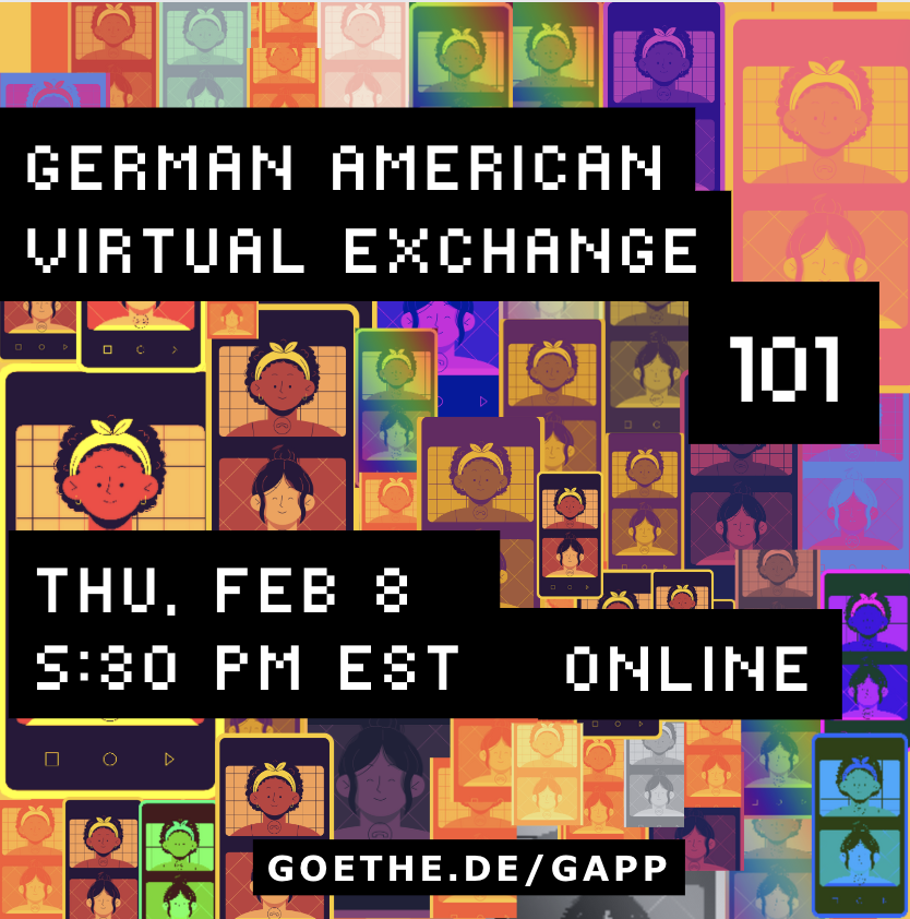 Can't travel to #Germany for a school exchange? Consider the German American Virtual Exchange (#GAVE)! Join our webinar on Feb 8 at 5.30pm EST to learn about connecting students with their partner schools, GAVE materials, and more. Register: goethe-institut.zoom.us/meeting/regist…🌐#GAPP