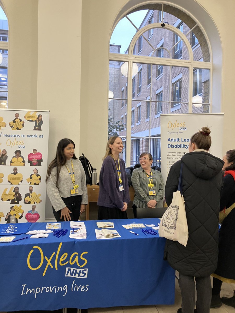 Anna, Jasmin & Clare spent last Friday afternoon at the @CityLCS and @UCLLangCog careers event talking about their experiences of being an SLT @OxleasNHS. #mySLTday #greatplacetowork #SLCNjobs @NAPLIC @BexleySLT