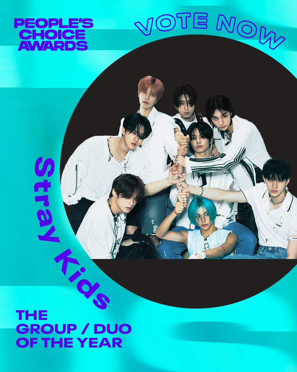 [투표안내]
People’s Choice Awards

We've been nominated as the Group / Duo of the year! 
Two days left to vote for us 😉

📣 People’s Choice Awards → MUSIC → THE GROUP/DUO → Stray Kids
🖇 bit.ly/3TYBWAm

#StrayKids #스트레이키즈
#PCAs <a href="/peopleschoice/">People's Choice Country Awards</a>
