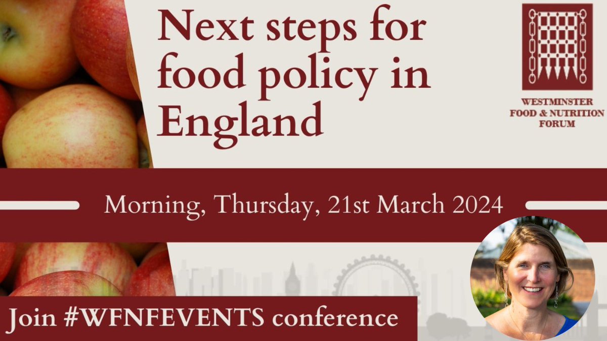 📢 Our Executive Director Anna Taylor will be a keynote speaker at an upcoming @wfpevents event! She'll join @ProfTimLang @DanielZeichner @BPCChiefExec and @dustin_benton to discuss the next steps for #foodpolicy in England. Sign up here: ➡️ bit.ly/3S6IBG9 #WFNFEVENTS…