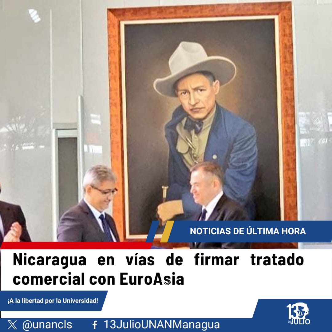 #Nicaragua pronto firmara tratado comercial con EuroAsia.
#DarioVidayEsperanza
#2024HaciaNuevasVictorias 
#MasVictoriasMasBienestar
#4519LaPatriaLaRevolucion