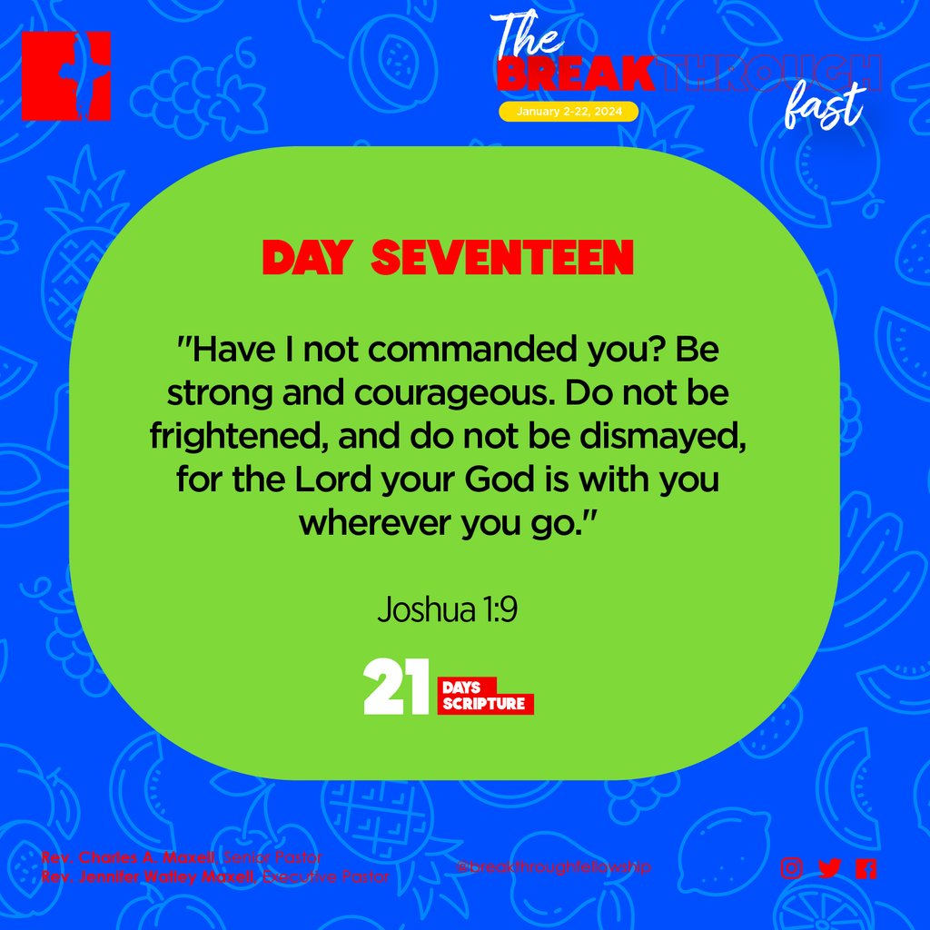 BTFellowship's tweet photo. Today is DAY SEVENTEEN of the breakthrough fast! ⁠
⁠
Here's our question of the day:⁠
While your dreams must be big, your goals must be bigger. What are your plans for achieving your goals?
⁠
Let's us know your answer in the comments.⁠
⁠
#tbf #breakthroughfellowship #smyrna https://t.co/0ZHJVDHmB7