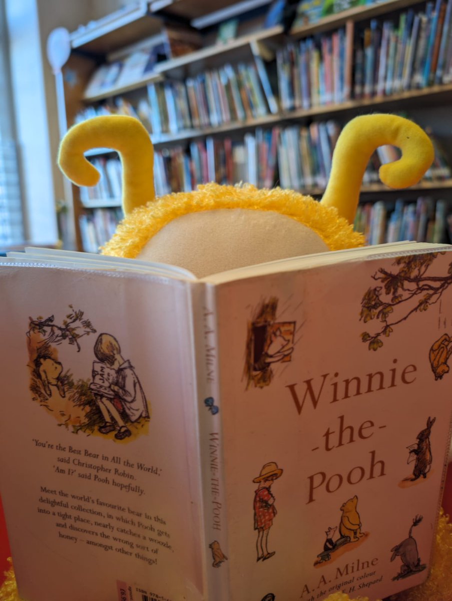 It's the special day of a certain fuzzy, yellow someone who is often found wearing red... Happy birthday to A.A. Milne on Winne the Pooh Day! 🐻