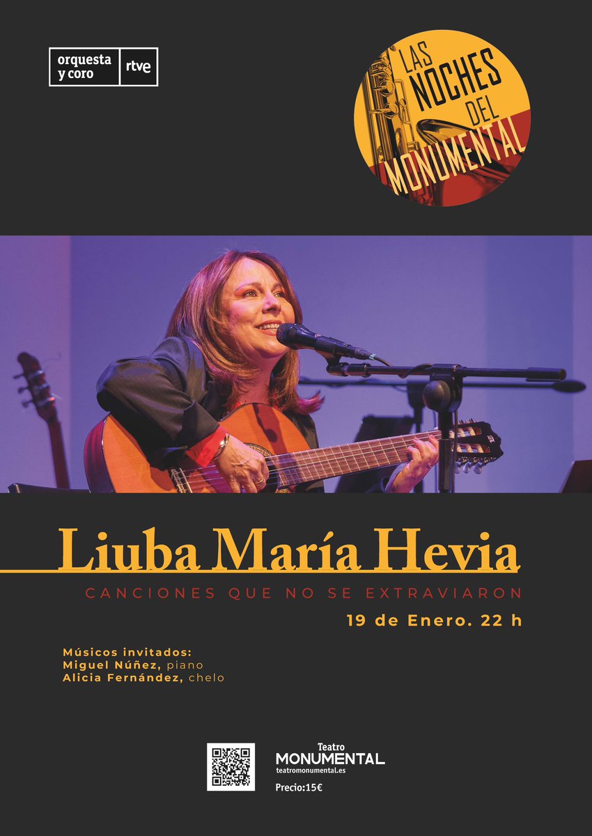 Mañana es mi concierto a las 22:00 en el Teatro Monumental de Madrld. Los espero diario16plus.com/liuba-maria-he…