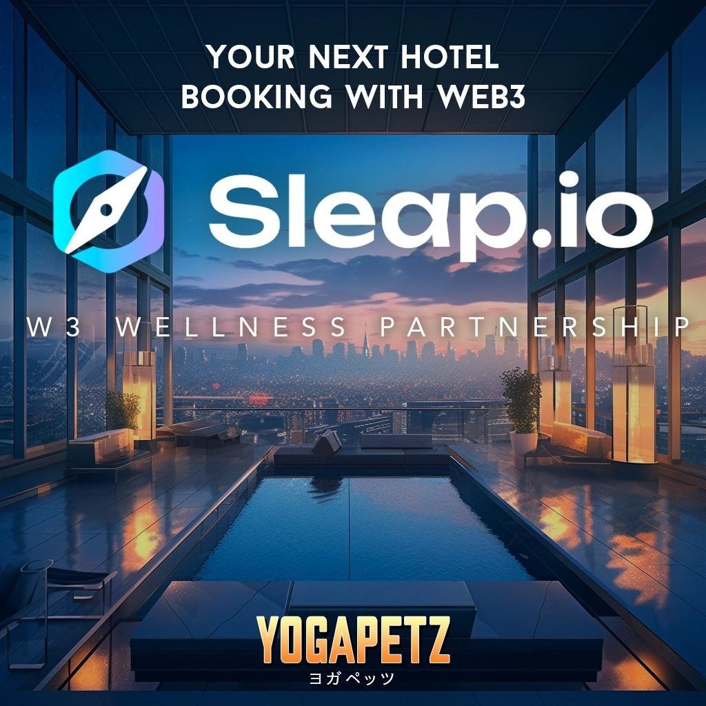 well3official's tweet image. Be part of the #WELL3 Ecosystem🧘

Happy to announce @sleap_io will become our official travel partner. Sleap.io is a native Web3 Hotel Booking Platform using Blockchain which accepts cryptocurrency payments

YogaPetz holders will enjoy up to 10% Booking Discount…