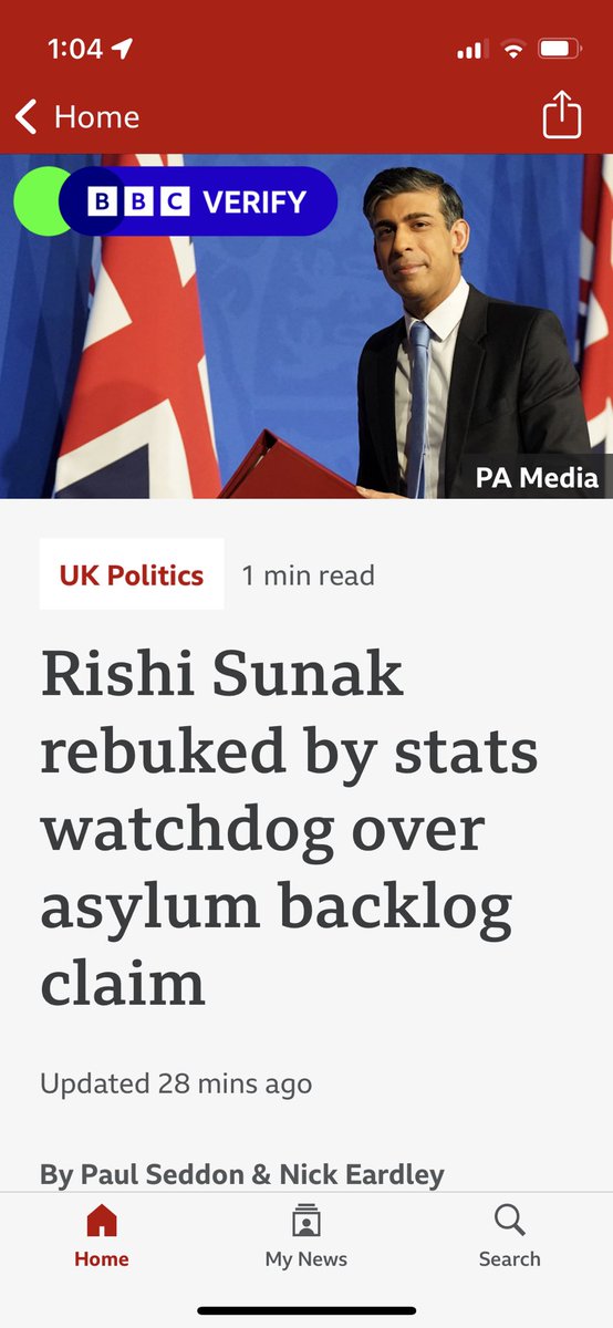 Government’s own statistics watchdog reprimands Government for lying, for second time in a month. Looking forward to Sunak apologising to the British public. #GeneralElectionN0W