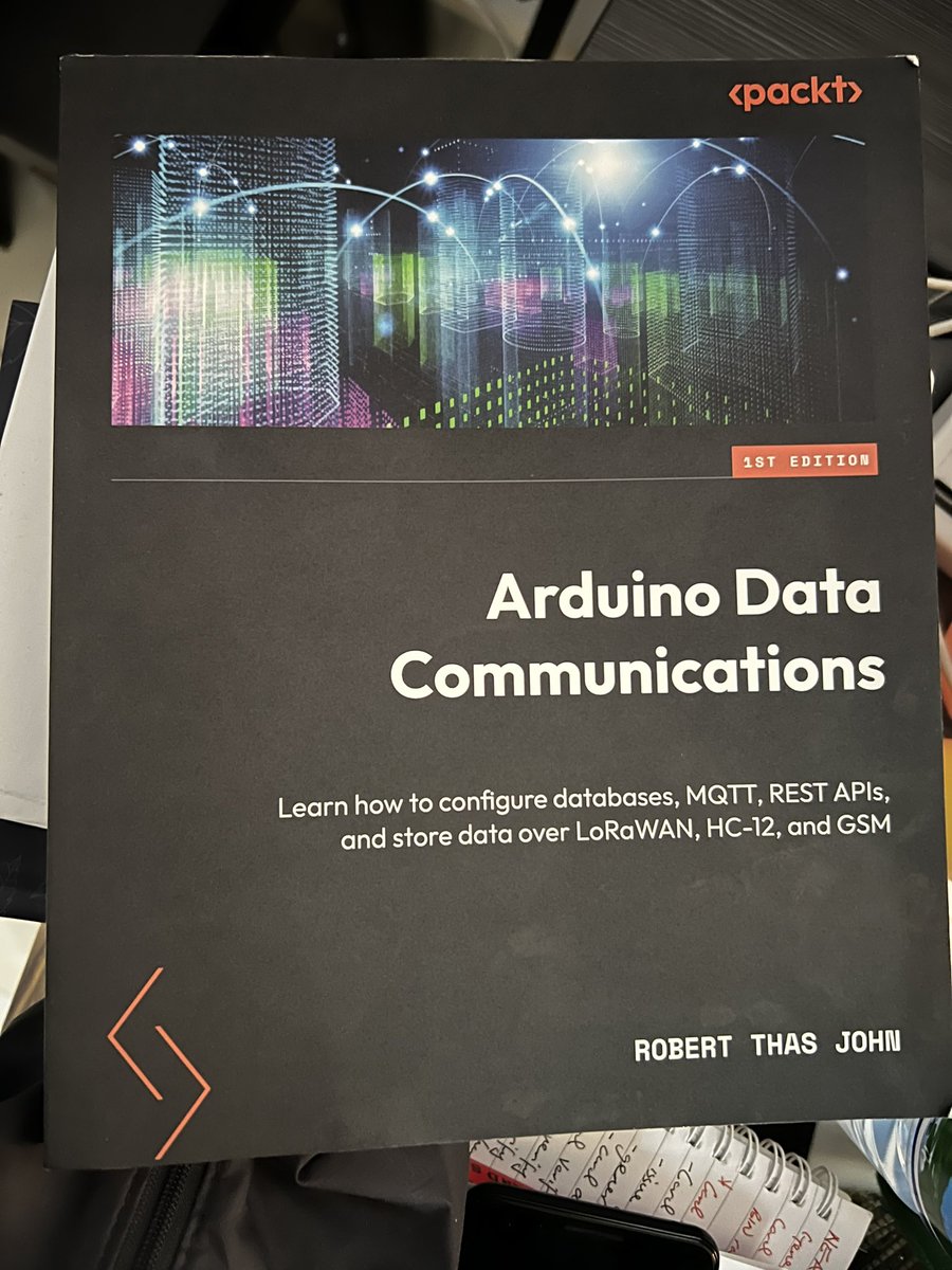 #publicServiceAnnouncement You can get an electronic copy of my book Arduino Data Communications for $10 from Packt Publishers at the following link: packtpub.com/product/arduin…