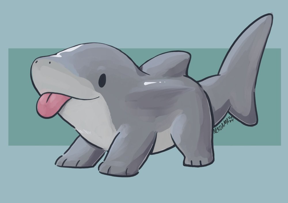 「Sharkpup babies 」|Amaのイラスト