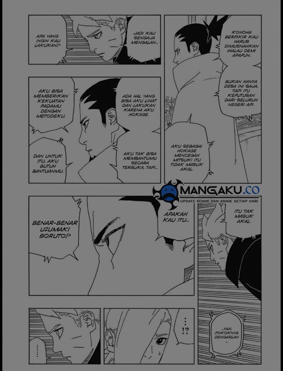 RBSShelby's tweet photo. Jokowi = Naruto / hokage ke-7
Prabowo = Shikamaru / Pembantu hokage ke-7
Gibran = Boruto / anak hokage ke-7
Itu artinya
Hokage ke 8 adalah shikamaru a.k.a Prabowo
Dan di chapter 06 Shikamaru membutuhkan bantuan Boruto a.k.a Gibran
Cokkkkkkkkkkk
Konohagakure = Indonesia https://t.co/HzrdXLRRiR