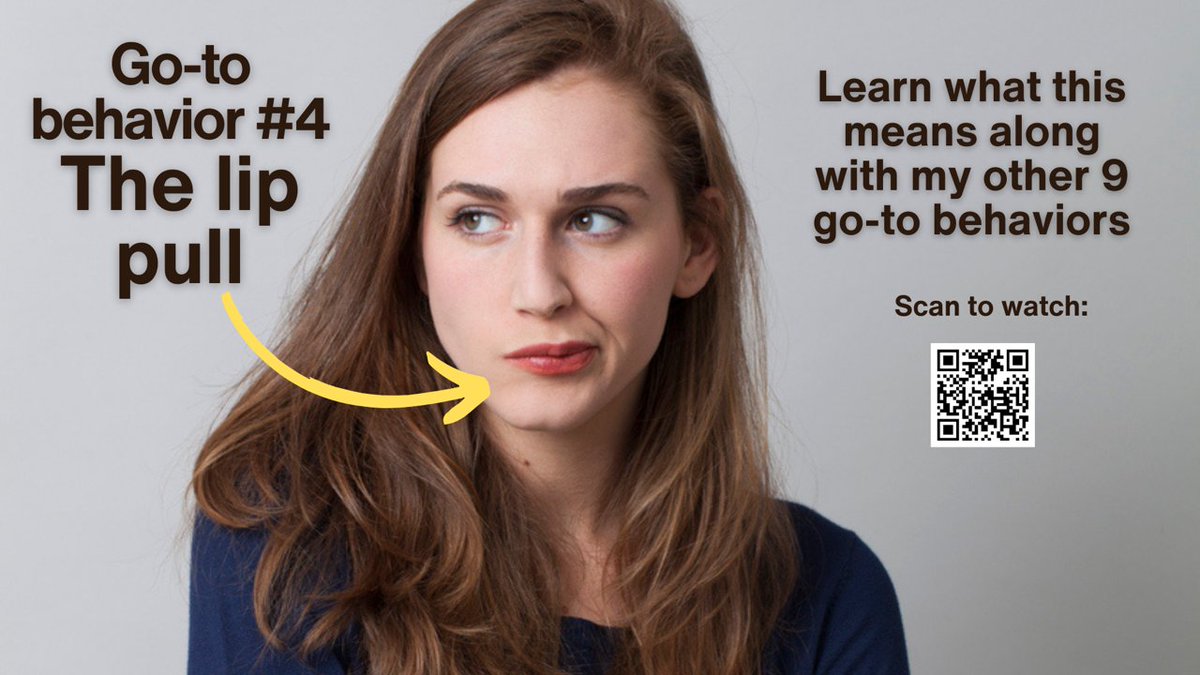 Joe Navarro on X: Lip pull are very revealing that something is not right  or you strongly disagree. Learn more about this & discover my top 10 go-to  body language behaviors 