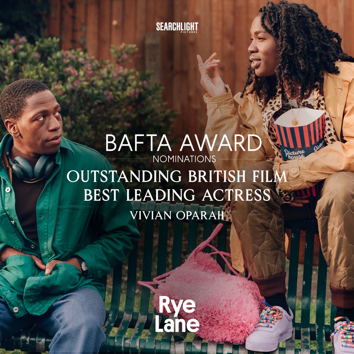 RYE LANE has been nominated for OUTSTANDING BRITISH FILM and BEST LEADING ACTRESS at the 2024 @BAFTA Awards! #RyeLaneMovie #EEBAFTAs