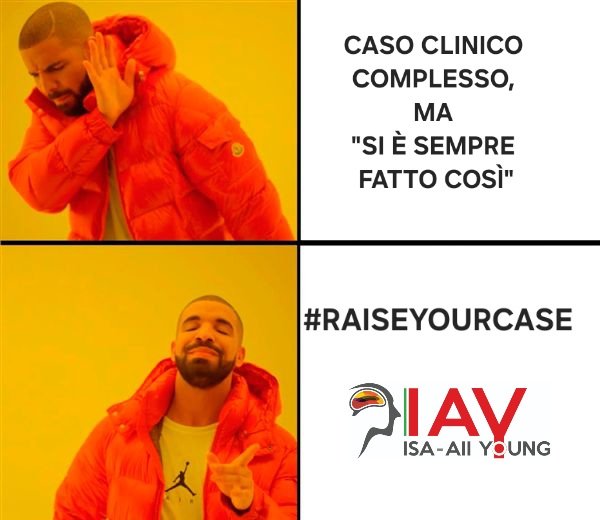 ISAYoung (@isa_aii_young) on Twitter photo Caso clinico complesso? Work-up dubbio? Non affidarti all'intelligenza artificiale, ma a quella collettiva! Discutilo con altri giovani esperti in #raiseyourcase. Contattaci tramite DM o scrivi a antoniociacciarelli@gmail.com entro il 31 gennaio! Affidati a ISA-AII Young! 💚🤍🤎 Caso clinico complesso? Work-up dubbio? Non affidarti all'intelligenza artificiale, ma a quella collettiva! Discutilo con altri giovani esperti in #raiseyourcase. Contattaci tramite DM o scrivi a antoniociacciarelli@gmail.com entro il 31 gennaio! Affidati a ISA-AII Young! 💚🤍🤎