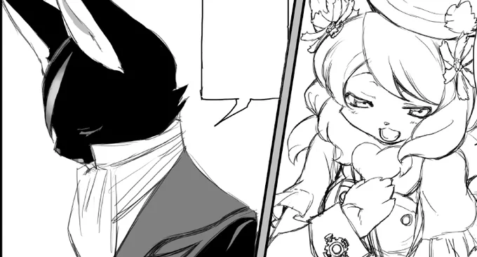執事のクラン、描いている間は意識していなかったけど、なぜかずっと目を閉じていた。
なぜだろう? 